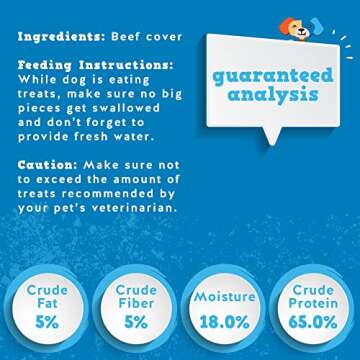 Jack&Pup Skinny Bully Sticks for Small Dogs - 6 Inch Natural Chews