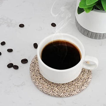 ABenkle 8 Pcs Drink Coasters with Holder for Home