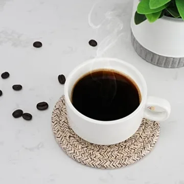 ABenkle 8 Pcs Drink Coasters with Holder for Home