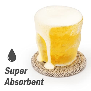 ABenkle 8 Pcs Drink Coasters with Holder for Home