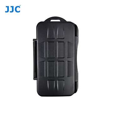 Water Resistant JJC MC-CF6 Memory Card Hard Case for 6 Pcs CF Cards with Lock