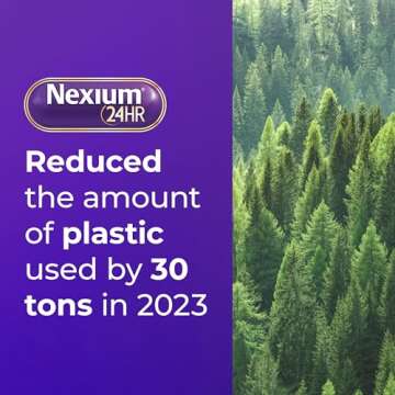 Nexium 24HR ClearMinis Acid Reducer Heartburn Relief Delayed Release Capsules For All-Day And All-Night Protection From Frequent Heartburn, Heartburn Medicine With Esomeprazole Magnesium - 42 Count
