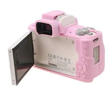 M50 Silicone Cover, TUYUNG Rubber Silicone Camera Case Cover Skin for Canon EOS M50 Digital Camera, Pink