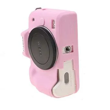 M50 Silicone Cover, TUYUNG Rubber Silicone Camera Case Cover Skin for Canon EOS M50 Digital Camera, Pink