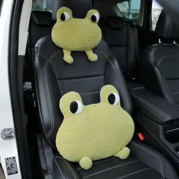 seemehappy Frog-Shaped Car Headrest Neck Pillow - Drive in Style and Support-Frog Neck Pillow- 1 PCS