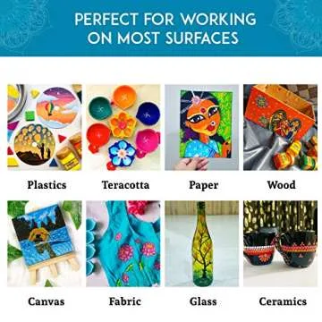 Flash Acrylic Paint Set | 25 Colors | 50 ml, 1.7 fl oz Each | High Pigment Strength | Non Fading | Indoor/Outdoor | Non Toxic | Multi-Surface Paint | Pro Artist, Hobby Painters & Kid