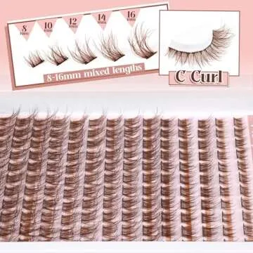 Mavphnee Brown Lash Clusters for Natural Beauty