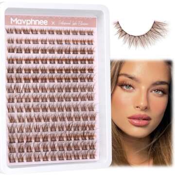 Mavphnee Brown Lash Clusters for Natural Beauty