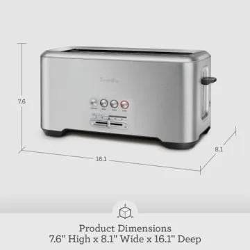 Breville Bit More Toaster 4 Slice Stylish and Functional