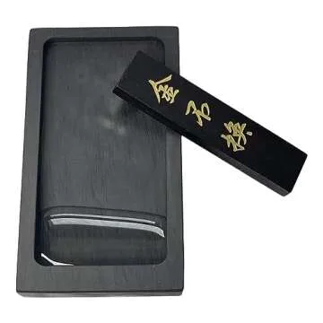 Easyou Chinese Calligraphy Natural Stone(Luowen Stone) She Ink Stone 5"