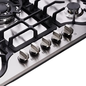 30 Inch Gas Cooktop Built-in 5 Burners for Easy Cooking