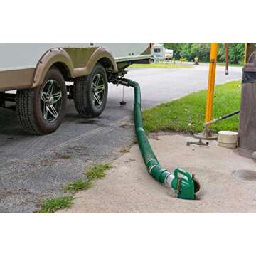 Lippert 359724 Waste Master 20’ Extended RV Sewer Hose Management System , Green