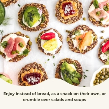 ELLA’S FLATS Everything All Seed Crisps - Gluten Free & Nutritious