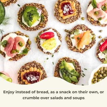 ELLA’S FLATS Everything All Seed Crisps - Gluten Free & Nutritious