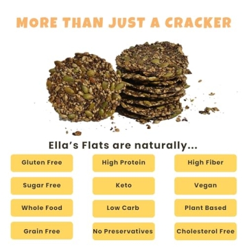 ELLA’S FLATS Everything All Seed Crisps - Gluten Free & Nutritious