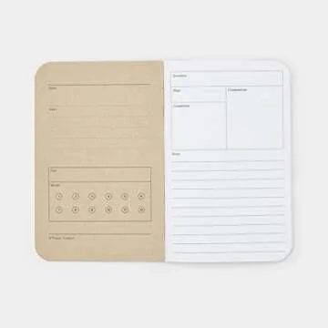 Word. Notebooks Adventure Log Pocket Travel Journal - Mini Notebook for Trips, Bullet Journals, Notepads (3 Pack)