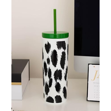Kate Spade 24oz Leopard Print Insulated Tumbler