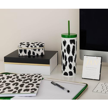 Kate Spade 24oz Leopard Print Insulated Tumbler
