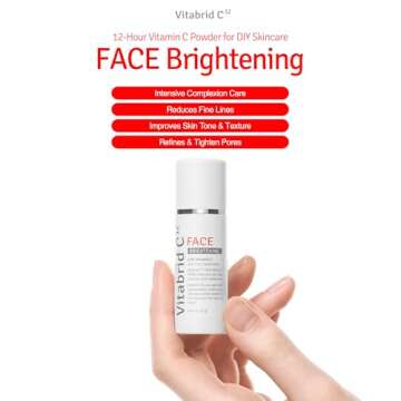 VITABRID C12 Vitamin C Boost Powder for Face with Niacinamide - 12 hours Active Vitamin C - Even Ski...