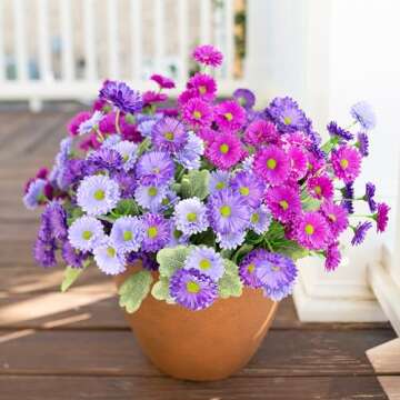 Realistic Artificial Dahlia Flowers for Outdoor Decor