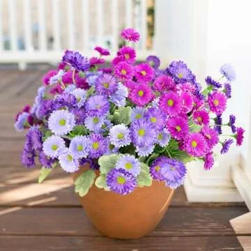 Realistic Artificial Dahlia Flowers for Outdoor Decor