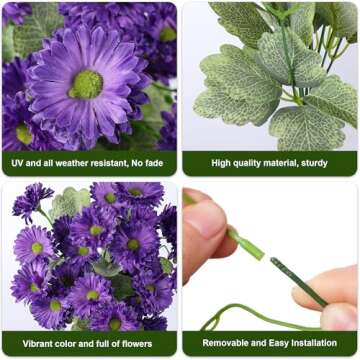 Realistic Artificial Dahlia Flowers for Outdoor Decor