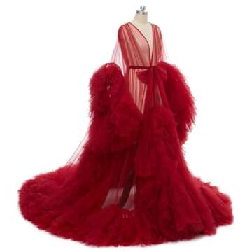 Elegant Tulle Maternity Dress for Photoshoot