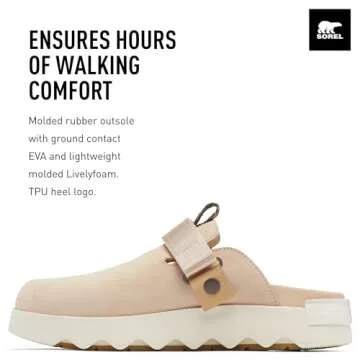 Sorel Women's Viibe Clog Slip-Ons - Nova Sand, Midnight Cocoa - Size 8