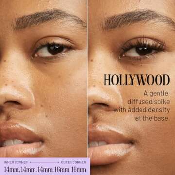 Lilac St - Hollywood Glamorous Faux Eyelash Clusters (12mm) - Wispy & Spiky - DIY Lash Extension Wis...