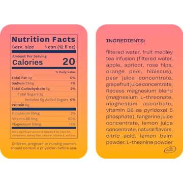 Recess Mood Magnesium Drink - Relaxing Sparkling Water