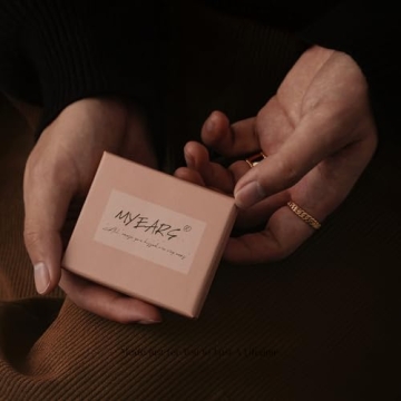 MYEARS Starburst Gold Huggie Earrings for Everyday Elegance