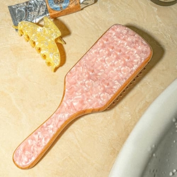 Bamboo Paddle Hair Brush for all hair types and gifting