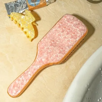 Bamboo Paddle Hair Brush for all hair types and gifting