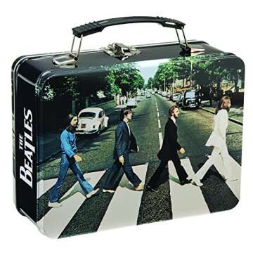 The Beatles Abbey Road Large Tin Tote – Perfect for Fans and Storage Needs!