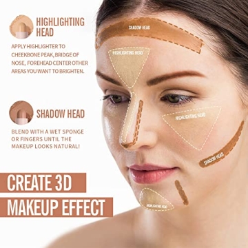 KIMUSE 2-in-1 Bronzer Stick for Effortless Highlighting