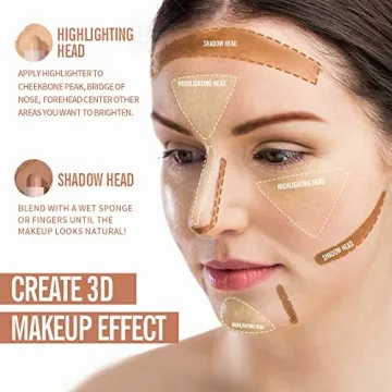 KIMUSE 2-in-1 Bronzer Stick for Effortless Highlighting