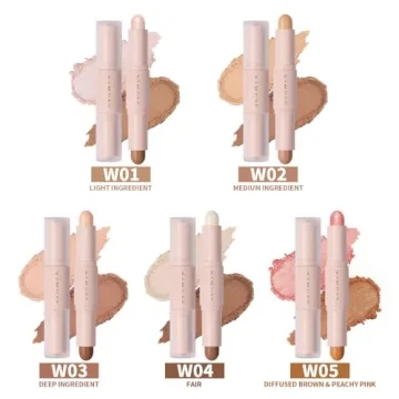 KIMUSE 2-in-1 Bronzer Stick for Effortless Highlighting