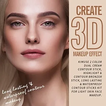 KIMUSE 2-in-1 Bronzer Stick for Effortless Highlighting