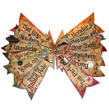 Alice in Wonderland Party Vintage Style Arrow Signs/Mad Hatters Tea Party Props Pack of 12 Signs