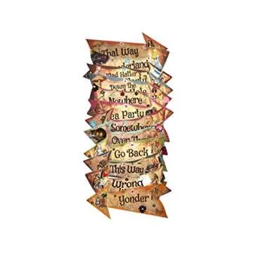Vintage Alice in Wonderland Arrow Signs for Parties
