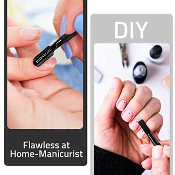 Utopia Care Cuticle Pusher & Spoon Nail Cleaner - Professional Stainless Steel Tool