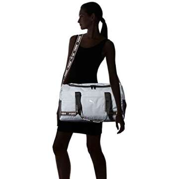 PUMA Women's Commute Duffel, Heather Gray, One Size