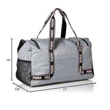 PUMA Women's Commute Duffel, Heather Gray, One Size