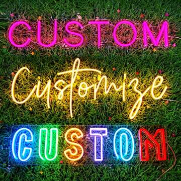 Jadetoad LED Neon Sign Customizable for Wedding Party Backdrop Photo Shoot Prop Home Decor, Personal...