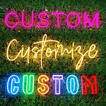 Jadetoad LED Neon Sign Customizable for Wedding Party Backdrop Photo Shoot Prop Home Decor, Personal...