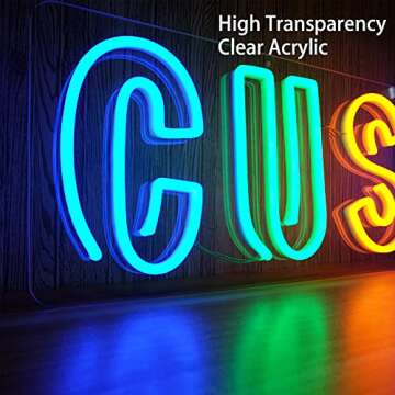 Jadetoad LED Neon Sign Customizable for Wedding Party Backdrop Photo Shoot Prop Home Decor, Personalized Unique Gift - Create Memorable Moments with Vibrant and Customized Illumination! (30")