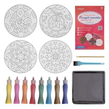 Kulture Khazana Rangoli Mandala Sand Art Kit for Kids