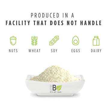 Nubeleaf Sesame Flour Protein Powder 16 Ounce Jar