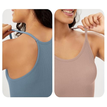 ODODOS Women's Seamless Cami Tops Soft Stretchy Comfort