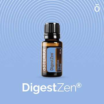 doTERRA DigestZen 15ml - Pure Essential Oil Digestive Blend with Peppermint, Ginger and Other Natural Oils to Help Reduce Gas, Indigestion and Upset Stomach